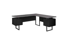 Get it by mon, jul 19. Black And Grey Extra Long Corner Computer Desk At Gardner White