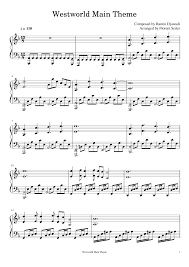 Westworld Main Theme Sheet Music For Piano Download Free In Pdf Or Midi Westworld Piano Tutorials Marimba Music