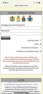 Masalah teknikal portal jom masuk tentera. Apps Mafhq Mil My Jom Masuk Tentera Account Login