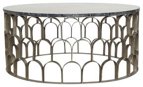 Caste is furniture, lighting and accessory collection designed by ty best. 39 Round Coffee Cocktail Table Metal Base Antique Silver Finish Stone Top Contemporary Coffee Tables By Noble Origins Llc Houzz