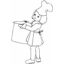 We've added over 2,000 new coloring pages and organized them by calendar so it's easier to find what you want! Cooking Girl Coloring Sheet