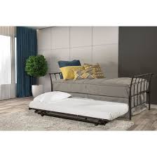 The novogratz tallulah tufted daybed and trundle will glamorize your room! Red Barrel Studio Quickman Twin Metal Daybed With Trundle Reviews Wayfair