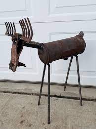 Axe For Head Metal Art Diy Metal Yard Art Recycled Metal Art