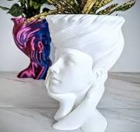 Vrouw godin hoofd plantenbak - indoor Medusa gezicht ...