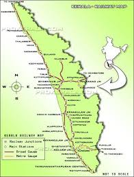 Kerala Railway Map Railway Stations In Kerala Kerala Map Railway