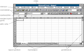 1 Az Excel Megjelenese Az Excel 5 0 Telepites Utani Elso Elinditasa Utan Egy Rovid Interaktiv Ismerteto Oktato Anyagot Kinal A Program Attekintesere Ez Az Ismerteto Termeszetesen A Tovabbiakban Is Megtekintheto A Sugo Menu Kozvetitesevel Az Excel