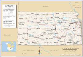 Map Of The State Of Kansas Usa Nations Online Project
