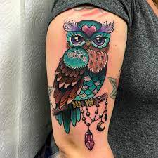 Eulen vinyl dekor sonderlackierung wortkunst aufkleber. Goldlagrimas Eulen Tattoo Korperkunst Eule Tattoo Design