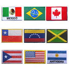 Nowadays mexico is mostly at the same level as the average south american national team, except brazil and argentina, but even this is slowly changing (in part. Embroidery Patches America Puerto Rico United States Argentina Mexico Brazil Canada Chile Venezuela Jamaica Cuba Dominican Flag Patches Aliexpress