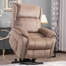 Au okin limoss lift chair or power recliner transformer with battery back up. Merax Beige Soft Fabric Upholstery Power Lift Chair With Remote Pp038658eaa The Home Depot