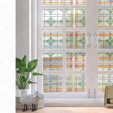 Riesenauswahl an werkzeug und baumaterial. 3 5m Decorative Window Film Stained Glass Stickers Removable Window Sticker Solar Window Cover Static Glass Adhesive Film Decorative Films Aliexpress