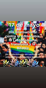 El día internacional contra la homofobia, la transfobia y la bifobia (en inglés, international day against homophobia, transphobia and biphobia, idahtb) se celebra el 17 de mayo para conmemorar la eliminación de la homosexualidad de la lista de enfermedades mentales por parte de la asamblea. Yepumo Todes Somos Seres Humanos Antes De Ser Genero Facebook