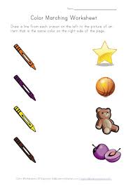 Number matching coloring pages will help your child identify numbers, as well as, practice counting. Colors Matching Worksheet Kids Learning Station Color Worksheets For Preschool Color Matching Preschool Color Worksheets