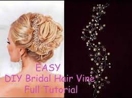 It's also a fun and fashionable alternative to a traditional bridal veil. Diy Bridal Crystals Pearls Tiara Hair Vine Headband Crown Bridal Hair Headpiece Youtube