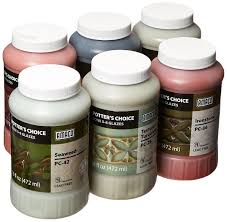 amaco potters choice lead free glaze set b 1 pt assorted colors set of 6 39219x