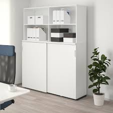 Galant Storage Combination W Sliding Doors White Ikea Schiebetur Weiss Aufbewahrung Aufbewahrung Schreibtisch
