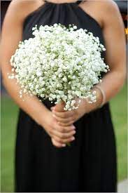 Bridesmaids bouquets with roses and gyp. Baby S Breath Bouquet How To Wrap Your Own Bouquet Babys Breath Wedding Bridesmaid Bouquet Babys Breath Bouquet
