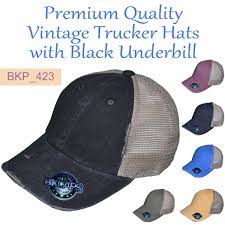 Vintage Trucker Hats Pigment Dyed Cotton Unstructured Low Profile Mesh Caps 6 Colors 5270 Trucker Hat Vintage Trucker Hats Hats