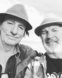 Spent the day with my brother Baz. Picked him up and shock horror, we were  wearing the same frock. #family #copycatmother*#$%*"