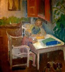 Artist S House Scene Astrid Holm N D Danish 1876 1937 Oil On Canvas Reading Art Painting Art