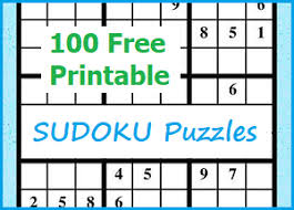 Memory books are a must! 100 Free Printable Sudoku Puzzles
