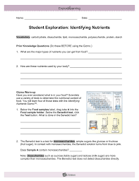 How to identify a mineral: Student Exploration Identifying Nutrients