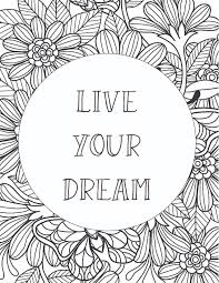 50 best printable inspirational quote coloring pages world of printables