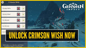Crimson Wish - Icy Harvest Genshin Impact | Hoyolab