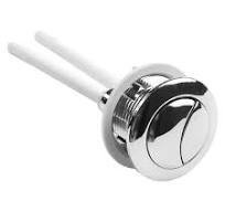 Botão de pressão prateado para vaso sanitário, válvula de descarga superior  mecânica, cisterna, botão de descarga de plástico duplo, acessórios de ...