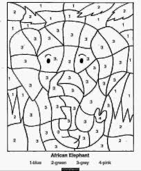 Easy Paint By Number Printables Kindergarten Coloring Pages Math Coloring Worksheets Addition Coloring Worksheet