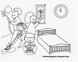 Mewarnai gambar gotong royong di sekolah. Gambar Gotong Royong Di Rumah Hitam Putih Paimin Gambar