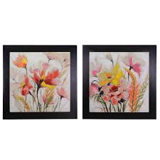 Trova immagini per fiori di campo. Arredo Casa Quadri Quadro Dipinto Fiori Di Campo 2 Assortit I Cm75x75x1 8 2 5 Merlo Casa