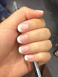 French Tip Nails French Tip Acrylic Nails Bride Nails Fake Nails