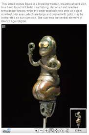 Amateur archaeologist finds viking treasure on danish island. Nordic Bronze Figurine According To The Text It Is From Bronzeage Denmark Ancient Artefacts Bronze Age Viking Art