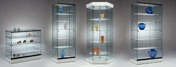 Glass showcase cabinet is built for the display of items to customers visiting a store. Glass Display Showcases From Planetdisplay Suppliers Of Shop Fittings Mannequins Shop Display Ca Glass Cabinets Display Glass Display Unit Glass Display Case