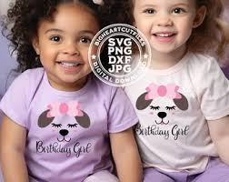 Birthday Girl Puppy Svg Png Jpg Dxf Dog Birthday Svg Cut Files Instant  Download