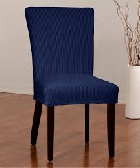 Crafted from solid rubberwood in a natural white wash, this cool and casual, the rattan dining chair wants a spot at your table. Look At This Indigo Montgomery Ii Stretch Dining Chair Cover Dining Room Chair Covers Striped Dining Chairs Slipcovers For Chairs