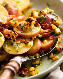 My mom made the best homemade potato salad and i wanted it to be like hers. Red Potato Salad With Bacon And Corn No Mayo Recipetin Eats