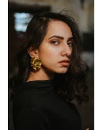 Buy Faye Gold Studs by HYPERBOLE ACCESSORIES at Ogaan Online Shopping Site