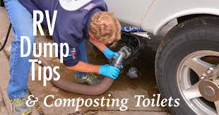 If your rv is high enough, and the land between is flat or sloped down, you should not have a problem with flow. Dirty Little Secrets From The Rv Dump Composting Toilets