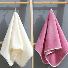 I always recommend avoiding chlorine bleach as it could affect the quality of the terry, or discolor. Buy Two Packs Towels For Adults Dry Hair Wash Face Towels Solid Color Simple Towel Without Lint Absorb Water Than Pure Cotton Online In Indonesia 1005001867914470