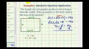 How do you calculate perimeter from area? Ex Find The Area Of A Rectangle Given The Perimeter Youtube