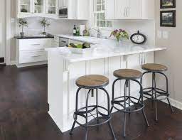 No Room For A Kitchen Island Add A Peninsula To Your Kitchen Kitchen Remodel Small Small Kitchen Layouts Small U Shaped Kitchens