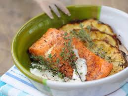 Pave De Saumon Mi Cuit A L Ananas Recettes Recette Recette Pave De Saumon Pave De Saumon Recette