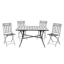 Pour ajuster le pied au plateau j'ai du faire des rajouts de carton Ensemble Table Rectangulaire Chaises Pliantes Mosaique Mobilier Jardin S1011006 Mobilier De Jardin Achat Prix Fnac