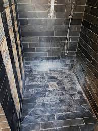 Maybe you would like to learn more about one of these? Restoring A Limescale Stained Slate Tiled Ensuite In Stevenage Tile Cleaners Tile Cleaning