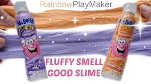 How To Make Fluffy Smell Good Slime Mr Bubble Foam Soap Easy Diy Youtube Foam Slime Soap Slime Foam Soap