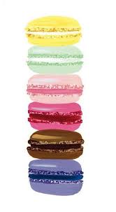Mac Stack Illustration Macaroons Inspirational Words