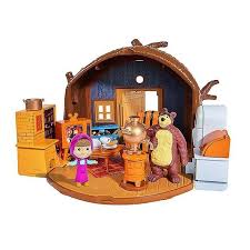 Masha Michka Simba Hutte De Michka Achat Vente Univers Miniature Cdiscount Masha et michka jeu de construction маша и медведь building blocks œufs surprise. masha michka simba hutte de michka