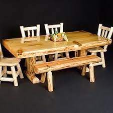 A dining room set is the easiest way to redecorate your dining area in one fell swoop. Unique Rustic Dining Room Tables Barnwood Log Dining Tables